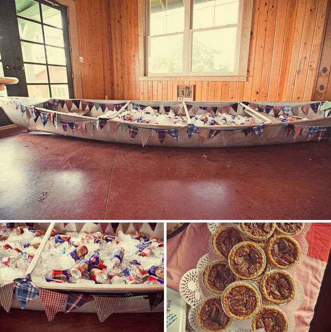 wedding rowboat bunting for drinks