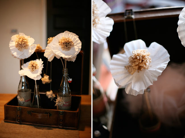 paper flowers with sewing patterns